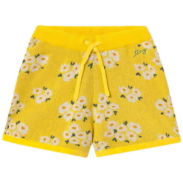 Tiny Cottons Shorts - Strik - Blossoms - Dusty Yellow