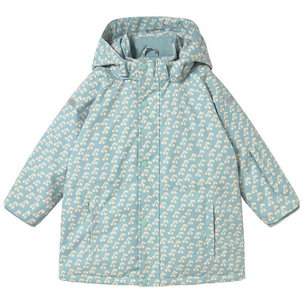 Tiny Cottons Vinterjakke - Cherries - Warm Grey