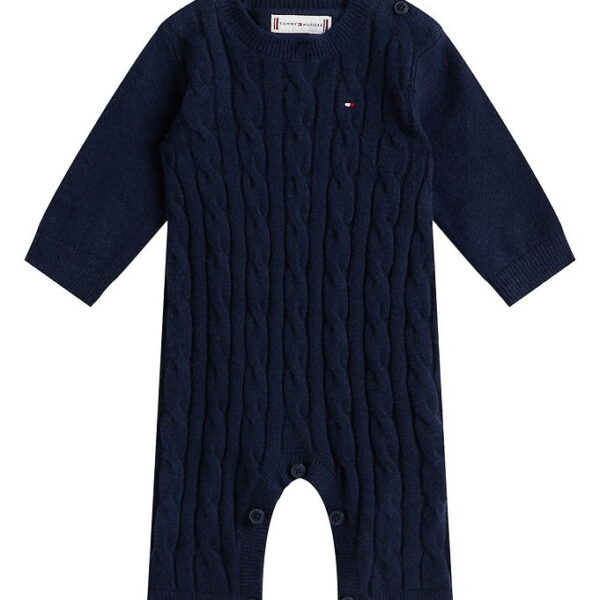 Tommy Hilfiger Heldragt - Strik - Cable - Dark Night Navy