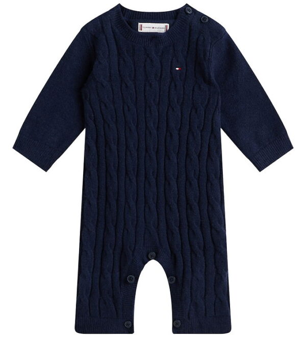 Tommy Hilfiger Heldragt - Strik - Cable - Dark Night Navy