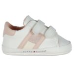 Tommy Hilfiger Hjemmesko - Velcro - White/Blue