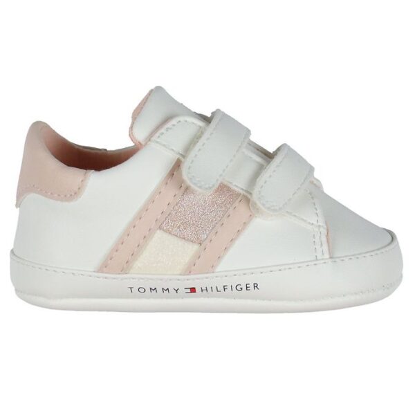 Tommy Hilfiger Hjemmesko - Velcro - White/Blue Tommy Hilfiger Hjemmesko - Velcro - White/Blue