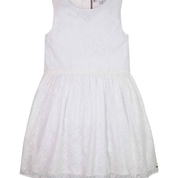 Tommy Hilfiger Kjole - Monogram - Hvid