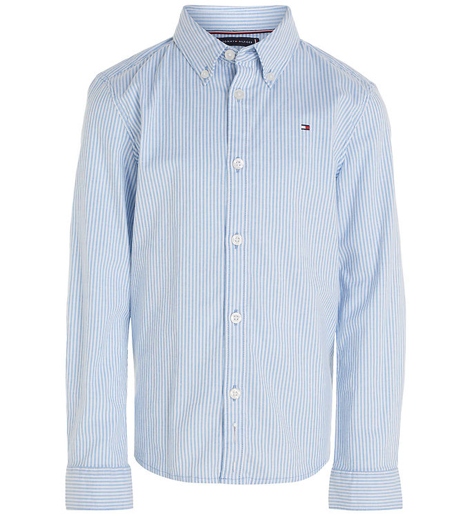 Tommy Hilfiger Skjorte - Flex Ithaca - Copenhagen Blue/White Tommy Hilfiger Skjorte - Flex Ithaca - Copenhagen Blue/White