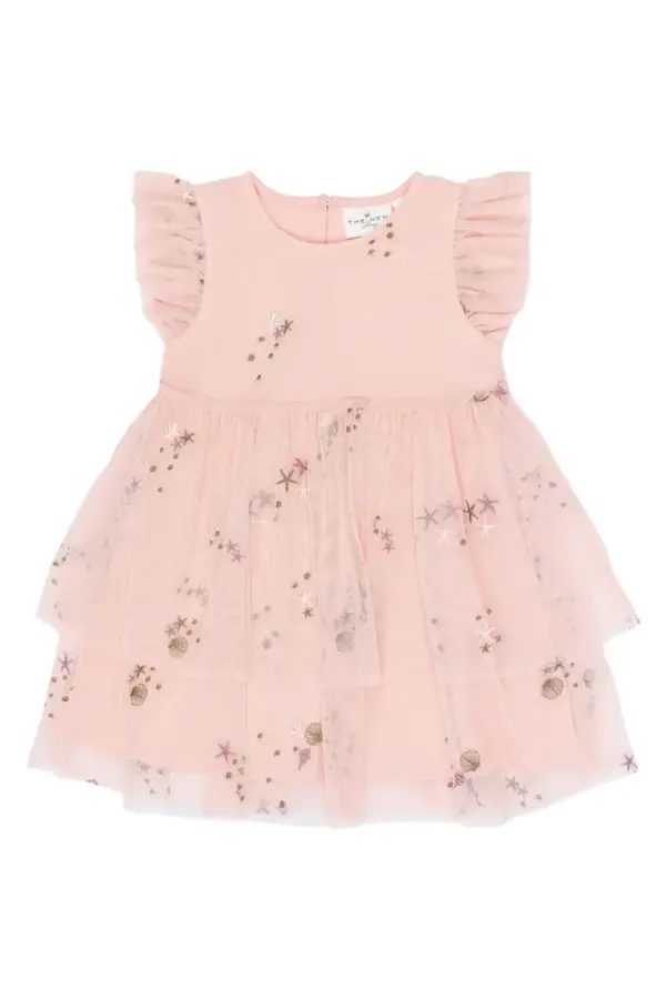 Tulla Kjole - Peach Whip EMB - 110