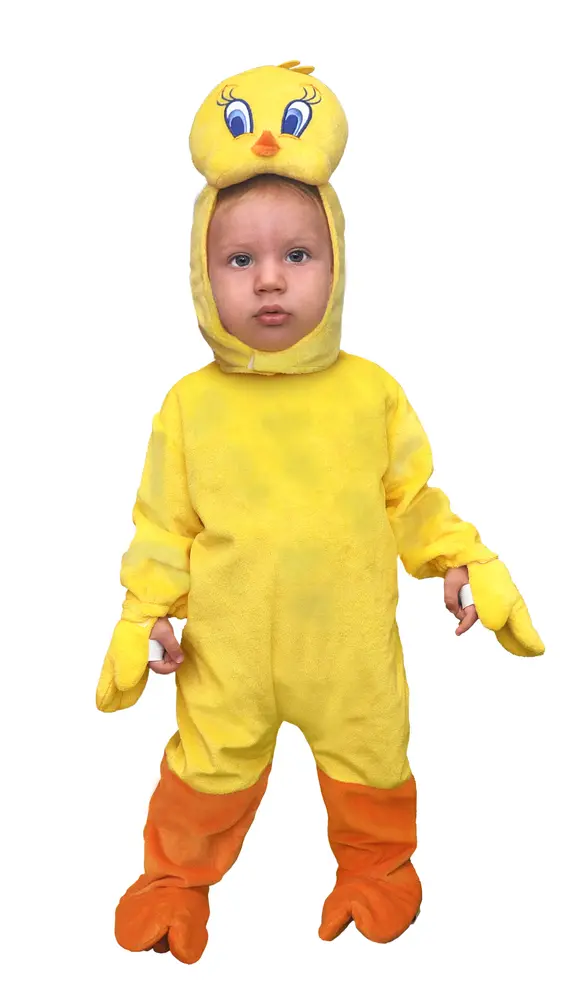 Tweety kostume (Piphans) - GUL - 2-3 ÅR Tweety kostume (Piphans) - GUL - 2-3 ÅR