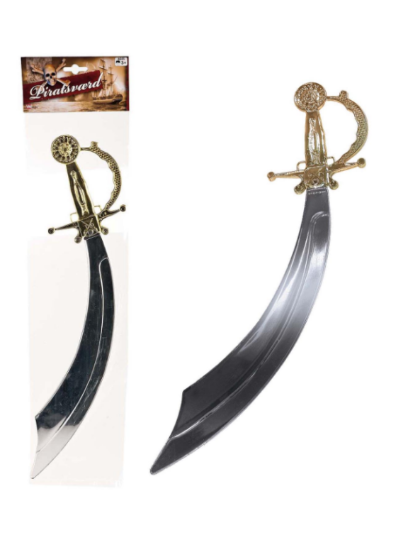 Udklædning, Piratsværd Guld/SølvÂ - Legekammeraten.dk