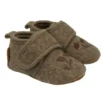 Uld Hjemmesko m. Boderi - Melange denver - 0-6 MDR.