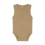 Uld body uden ærmer - Light Camel Melange - 90