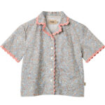 Wheat Skjorte k/æ - Wilma - Air Blue Flowers