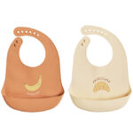 OYOY Hagesmække - Silikone - 2 stk. - Yummy - Caramel/Butter