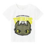 NAME IT Dragon T-shirt Apron Bright White