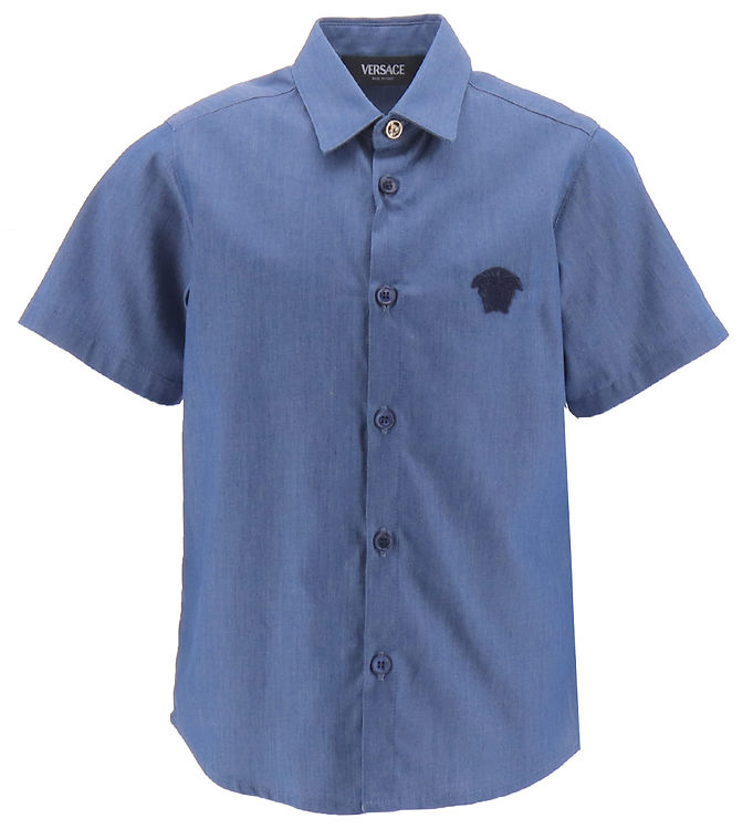 Versace Skjorte - Blå m. Navy