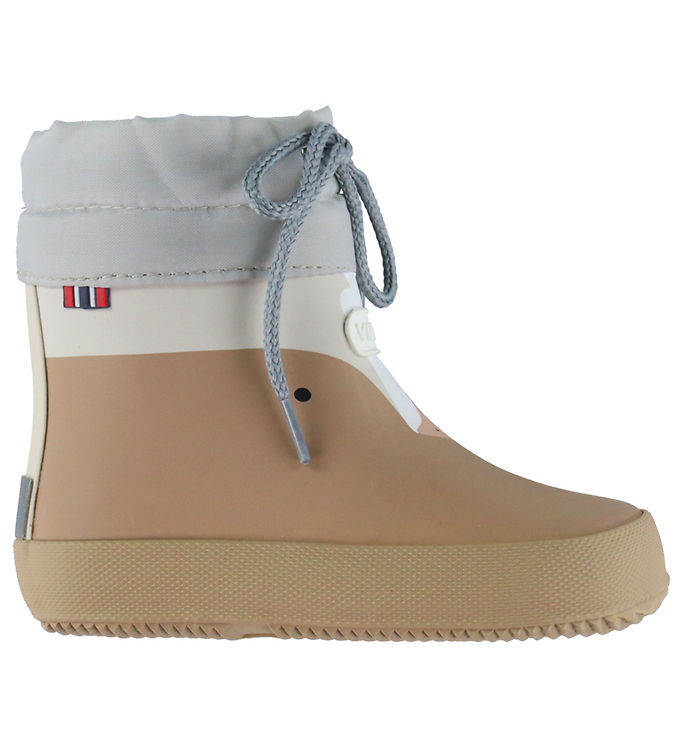 Viking Gummistøvler - Alv Barefoot - Beige m. Print Viking Gummistøvler - Alv Barefoot - Beige m. Print