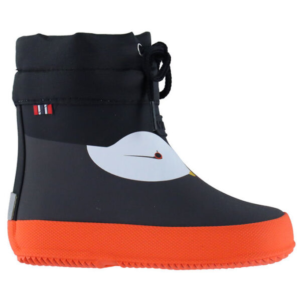 Viking Gummistøvler - Alv Barefoot - Sort m. Print