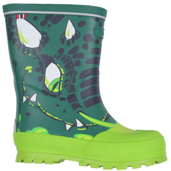 Viking Gummistøvler - Jolly - Bottlegreen/Multi m. Drage