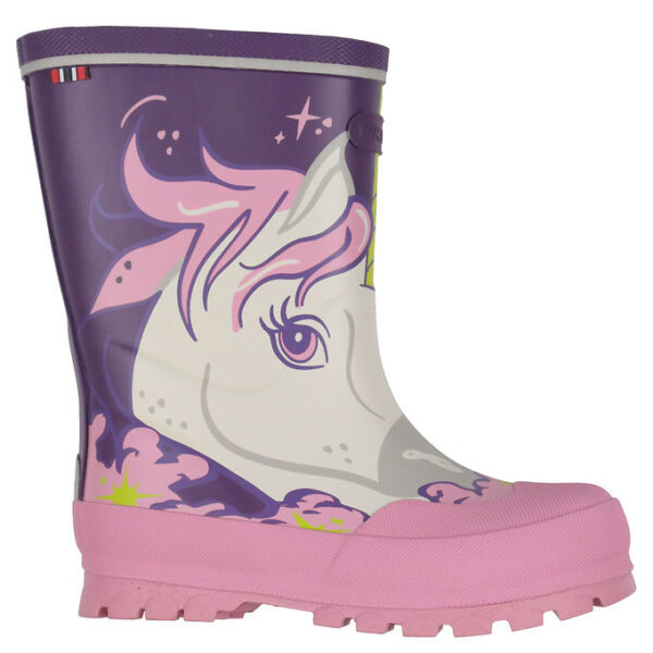 Viking Gummistøvler - Jolly - Lilla/Multi m. Enhjørning