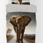 Voksen Størrelse Sengetøj Med Elefant - Junior Sengesæt - Legekammeraten.dk