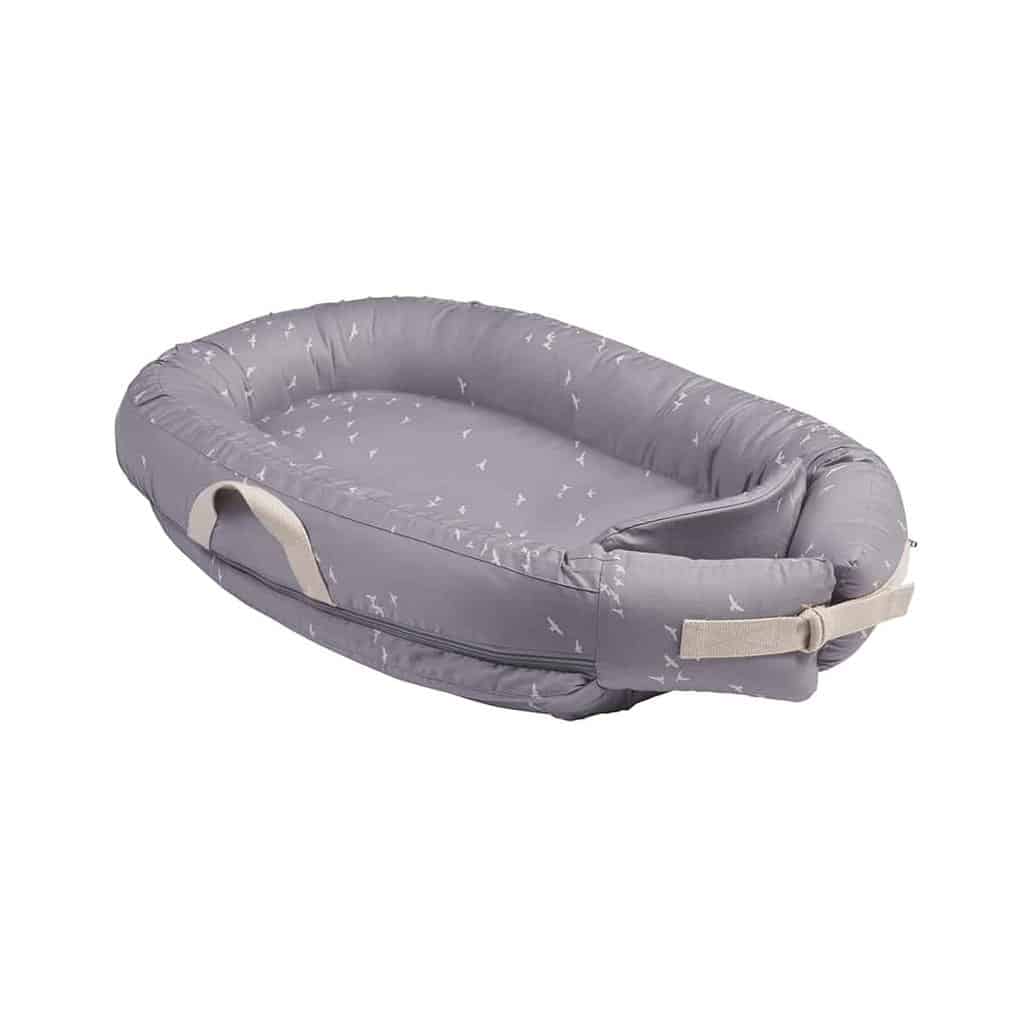Voksi Babynest Premium - Stone Grey Flying