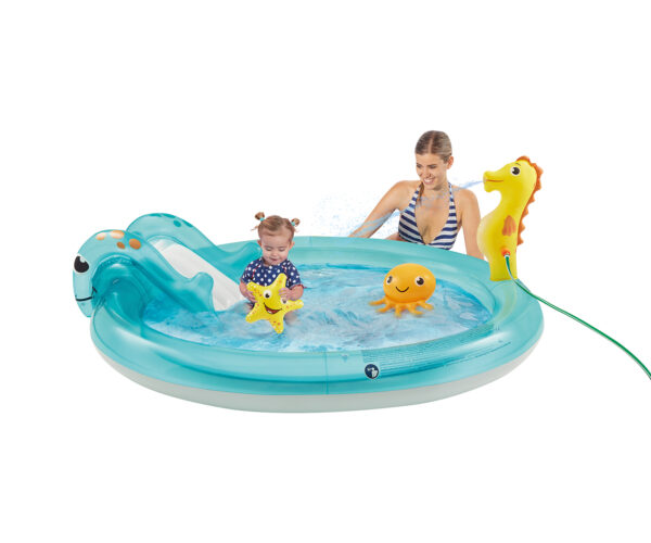 Wehncke | Badebassin m. vandtilslutning og rutschebane