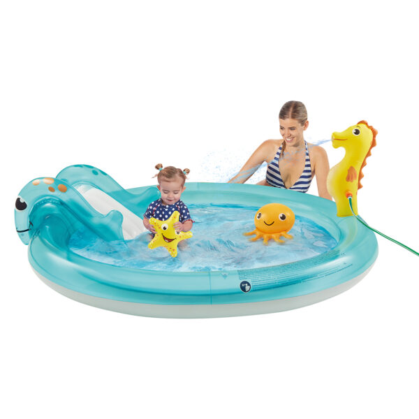 Wehncke | Badebassin m. vandtilslutning og rutschebane