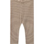 Wheat Leggings - Uld - Rib - Agi - Wood Stripe