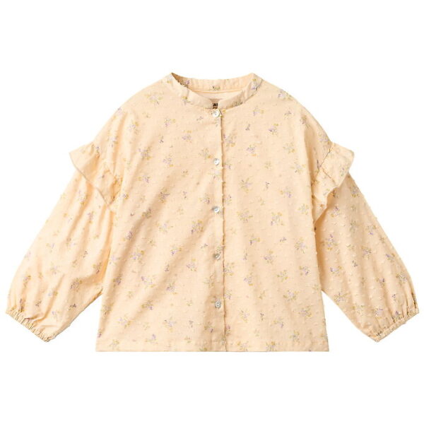 Wheat Skjorte - Gerda - Barely Apricot Flowers