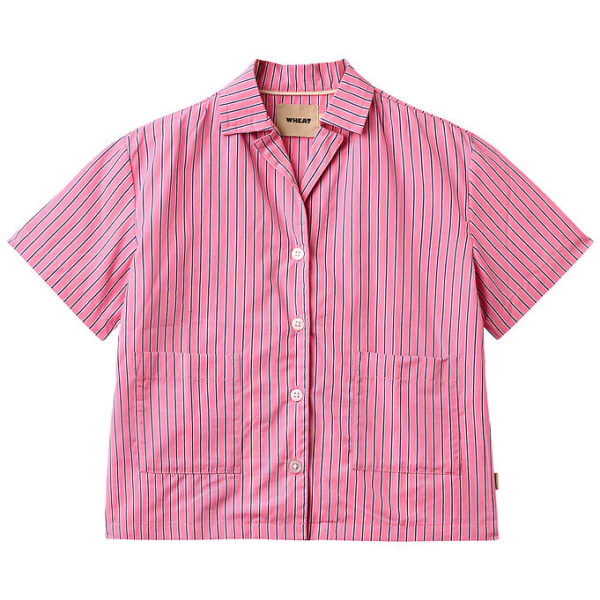 Wheat Skjorte k/æ - Vilma - Pink Stripe