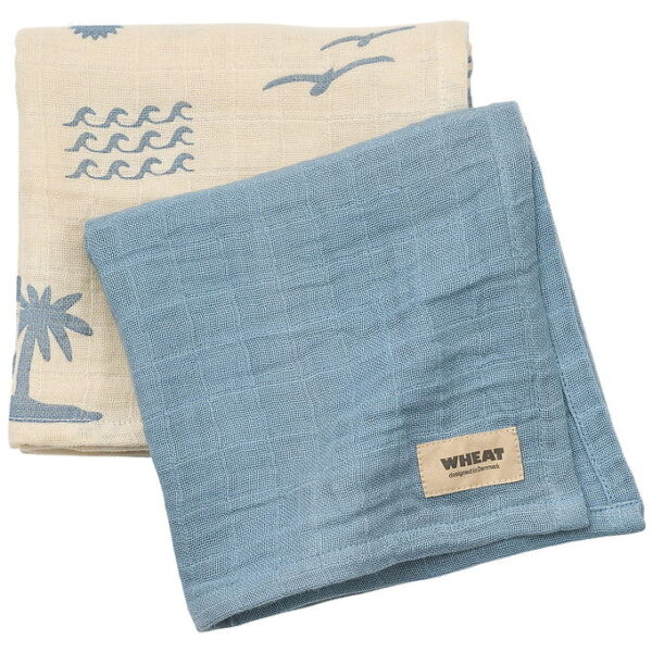 Wheat Stofbleer - 2-pak - Kaya - Faded Denim