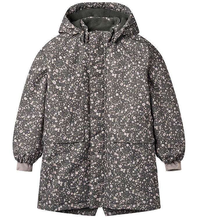 Wheat Vinterjakke - Jello - Black Sea Open Flowers