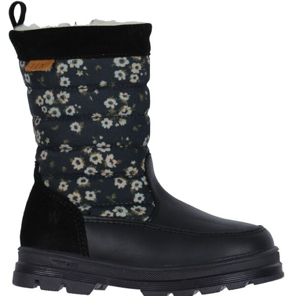 Wheat Vinterstøvler - Koa High Tex - Sort m. Blomster