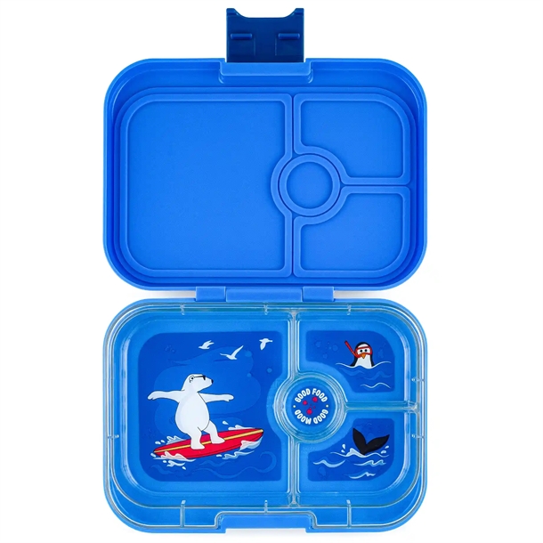 Yumbox Madkasse Bento Panino - 4 rum - Surf Blue Polar Bear