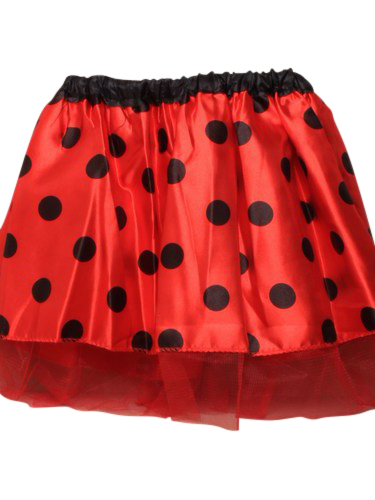 byASTRUP | Satinskørt, 1 stk, str. 3-6 år Mariehøne