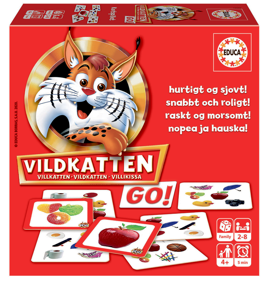 educa | Kortspil - Vildkatten GO!