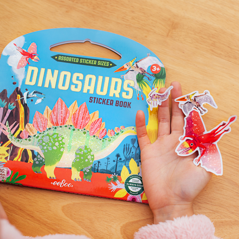 eeBoo | Klistermærker - Dinosaurer, 200+ stk