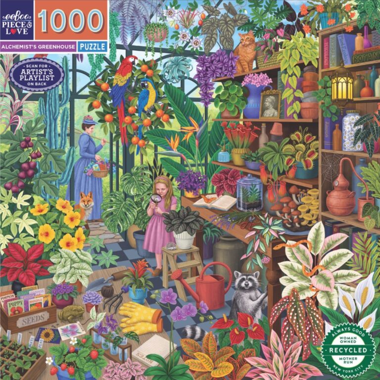 eeBoo | Puslespil m. 1.000 brk. - Alchemist's Greenhouse