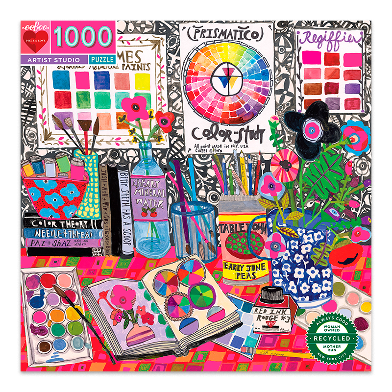 eeBoo | Puslespil med 1.000 brikker - Artist Studio eeBoo | Puslespil med 1.000 brikker - Artist Studio