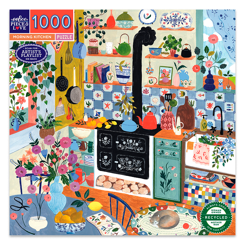 eeBoo | Puslespil med 1.000 brikker - Morning kitchen