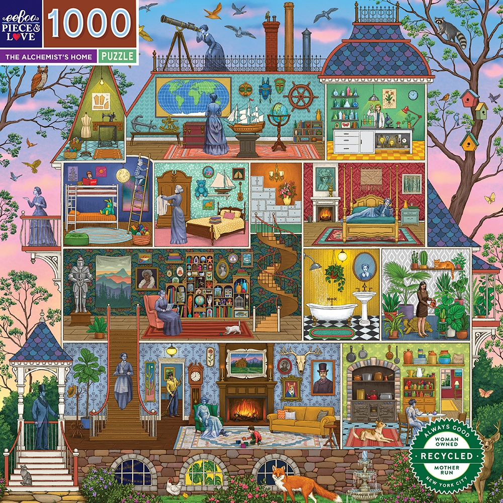 eeBoo | Puslespil med 1.000 brikker - The Alchemist's Home