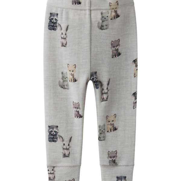name It Leggings - Uld - NbmWang - Micro Chip/Forest animals