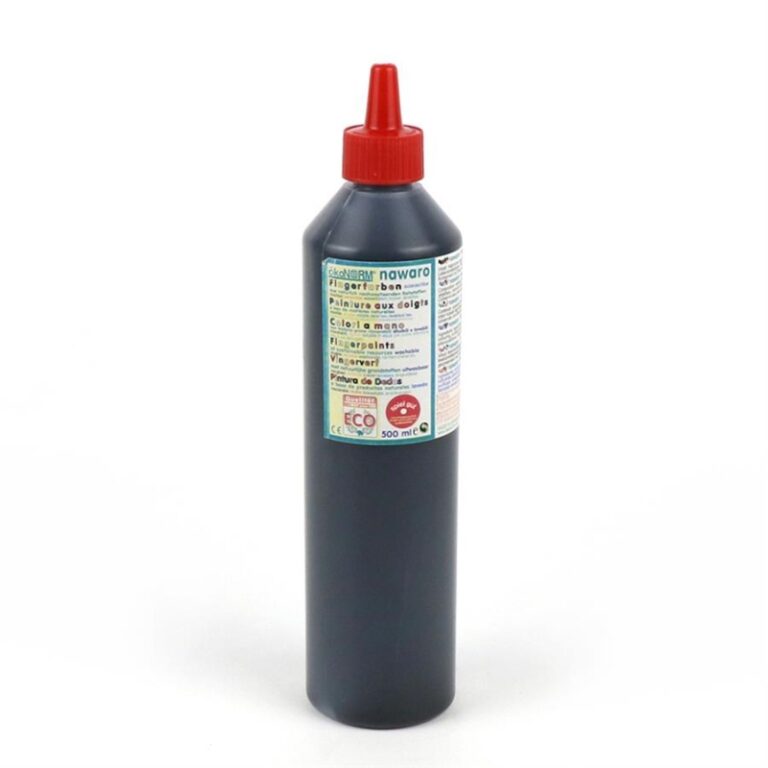 ökoNORM | Fingermaling i flaske - 500 ml. Sort