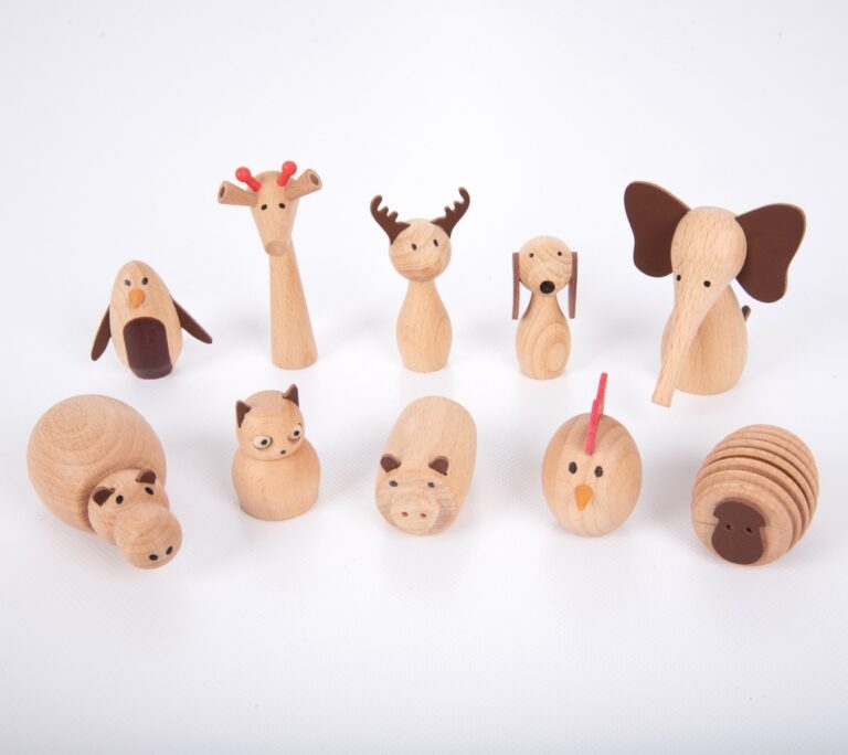 tickit® | Dyrevenner - Træfigurer, 10 stk