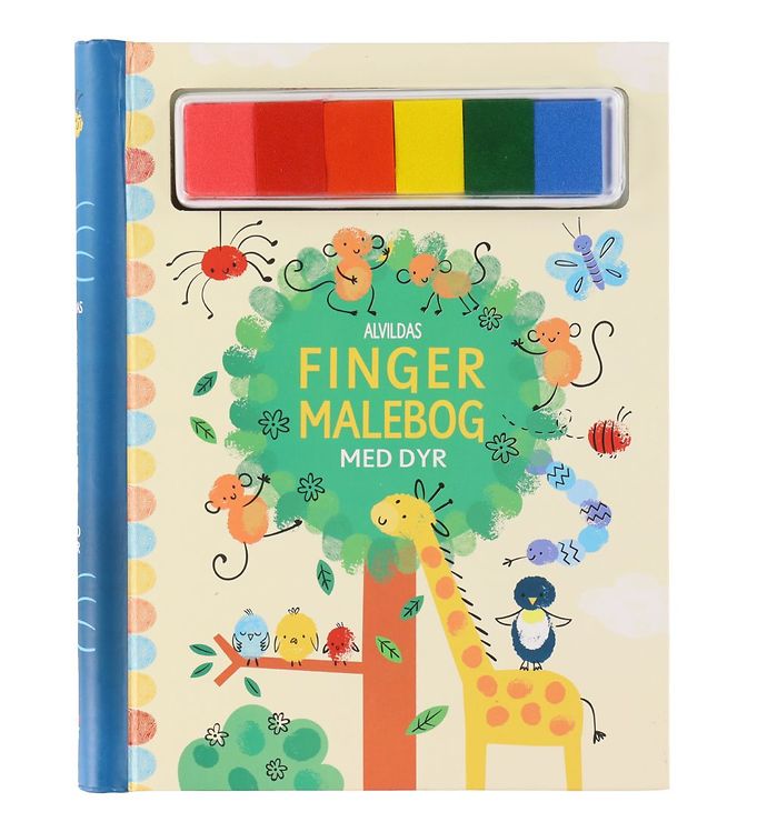 Alvilda Aktivitetsbog - Fingermalebog Med Dyr - Dansk