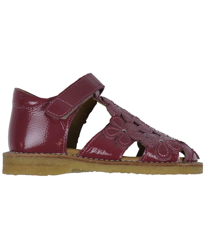 Angulus Sandaler - Berry m. Blomster Angulus Sandaler - Berry m. Blomster