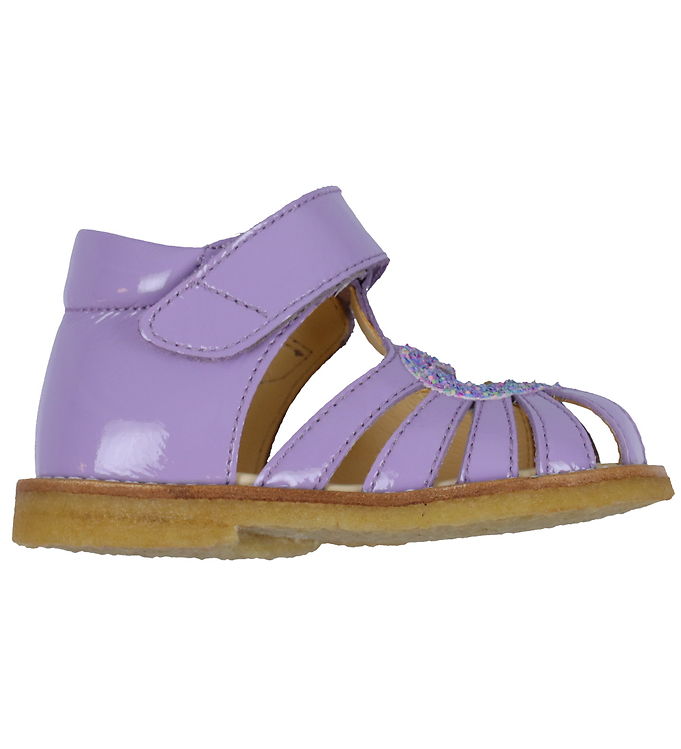 Angulus Sandaler - Hjertesandal - Lilac/Confetti Glitter Angulus Sandaler - Hjertesandal - Lilac/Confetti Glitter