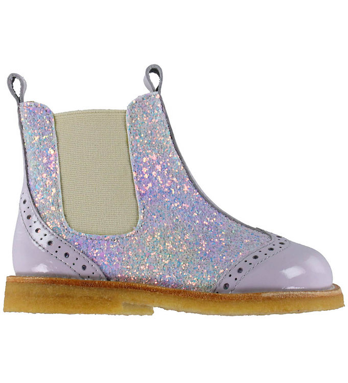 Angulus Støvler - Chelsea - Lilac/Unicorn m. Glimmer Angulus Støvler - Chelsea - Lilac/Unicorn m. Glimmer