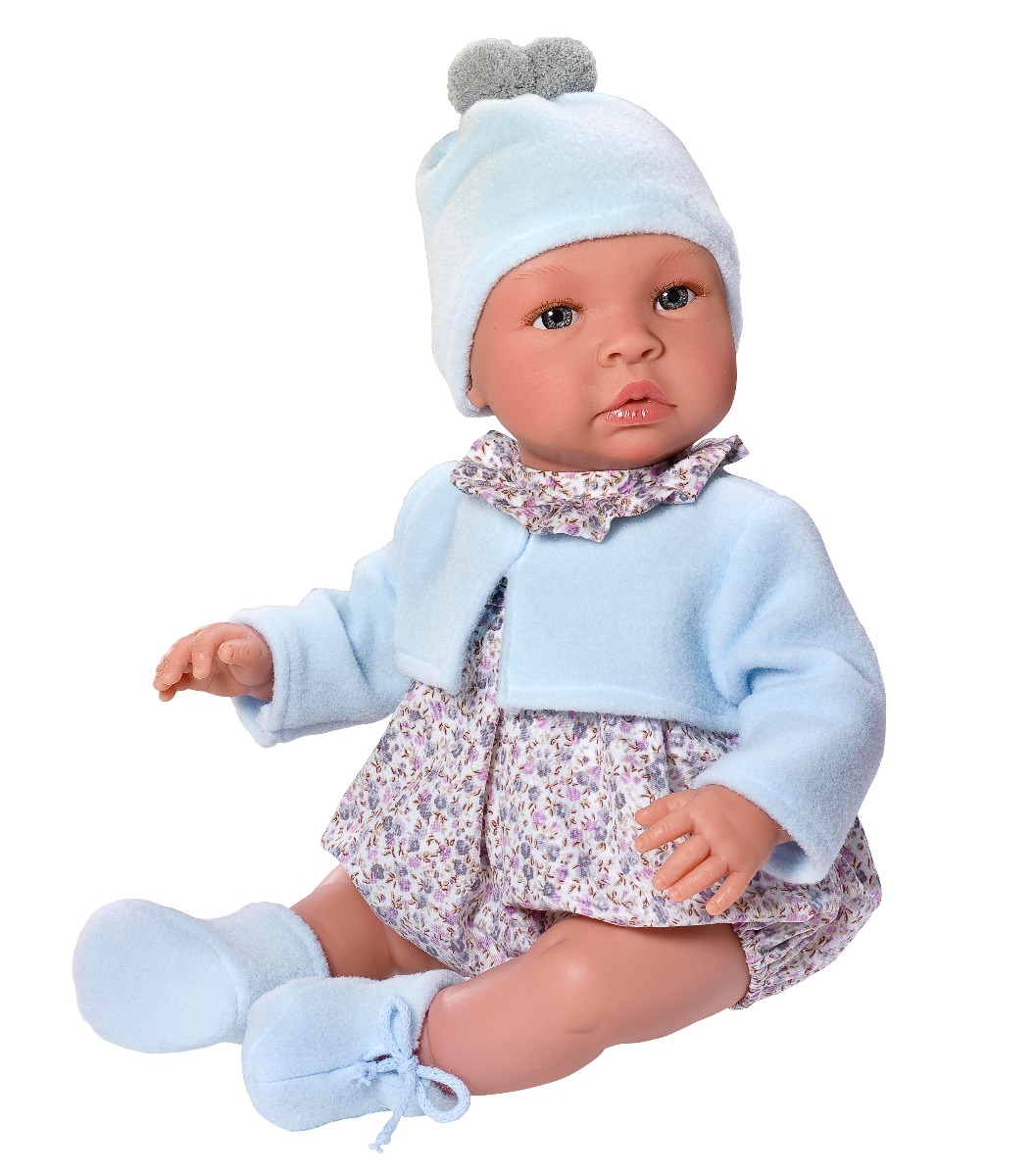 Así | Así dukke 46 cm. Leo - Med buksedragt og cardigan