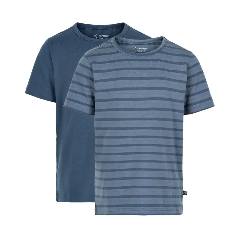 Basis T-shirt (2-pak) - 713 - 140