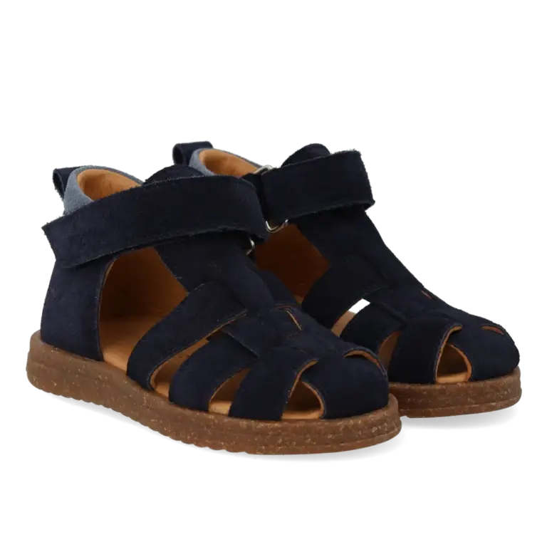 Begynder Sandal m Velcro - Navy/Blue Fog - 23 Begynder Sandal m Velcro - Navy/Blue Fog - 23