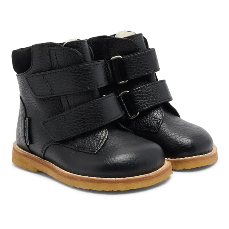 Begynder Tex Støvle Med Velcro - SORT - 24